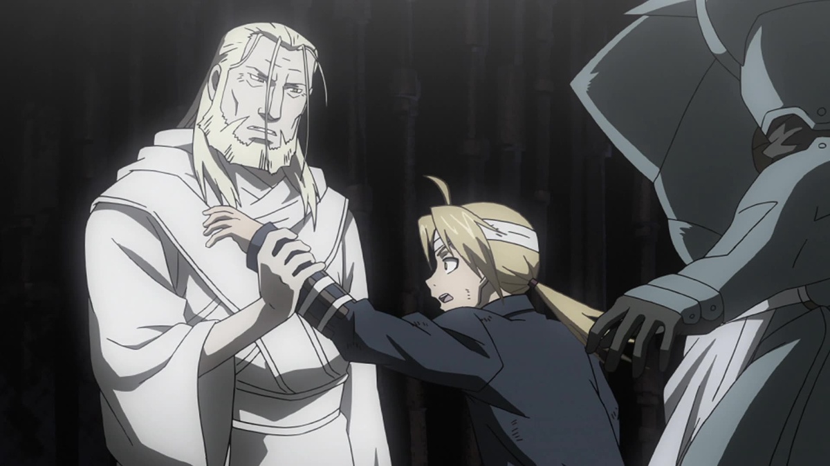 In the Fullmetal Alchemist: Brotherhood anime, how is the Father