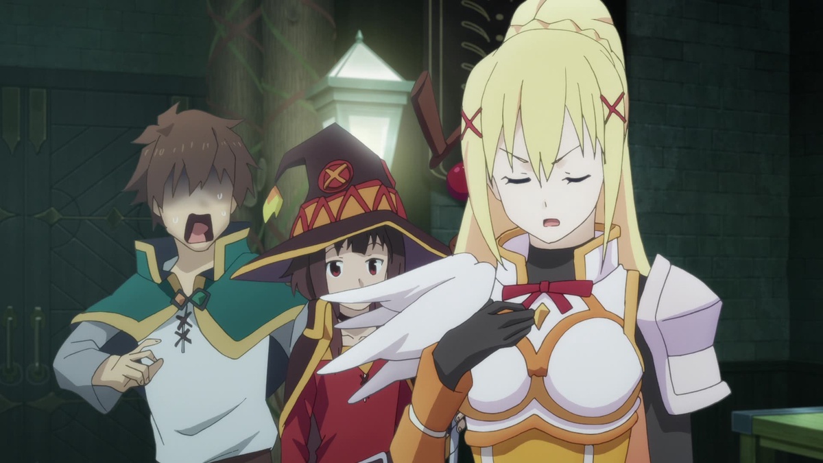 Download Welcome to the world of Adventure with the wittiest adventurers -  Kazuma, Aqua, Megumin and Darkness