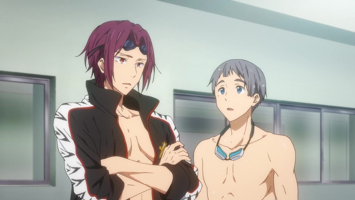 Haru vs Rin  Free! Iwatobi Swim Club (Dublado) 