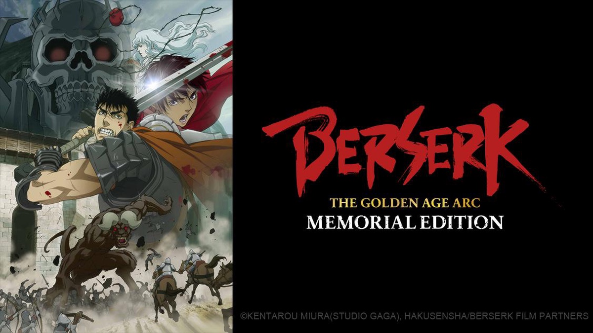 OFICIAL! Novo Anime De Berserk Dublado Na Crunchyroll - The Golden Age Arc  - Memorial Edition 