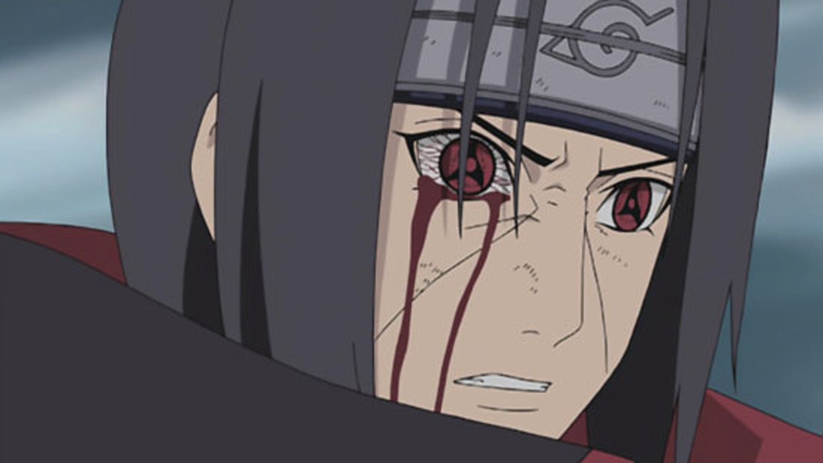 Sasuke loses his left eye to Itachi, but it turns out to be a genjutsu  created by the Mangekyo Sharingan. Breaking free of the Tsukuyomi by force,  Sasuke makes a furious comeback against the injured ...