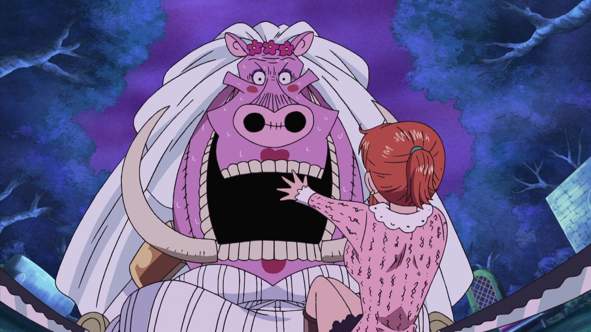 One Piece: Thriller Bark (326-384) (English Dub) Appearing from the Sky!  That Man Is the Humming Swordsman! - Watch on Crunchyroll