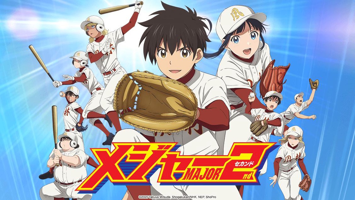 Major 2nd' Anime Debuts First Key Visual  Anime episodes, Baseball anime,  Prince of tennis anime