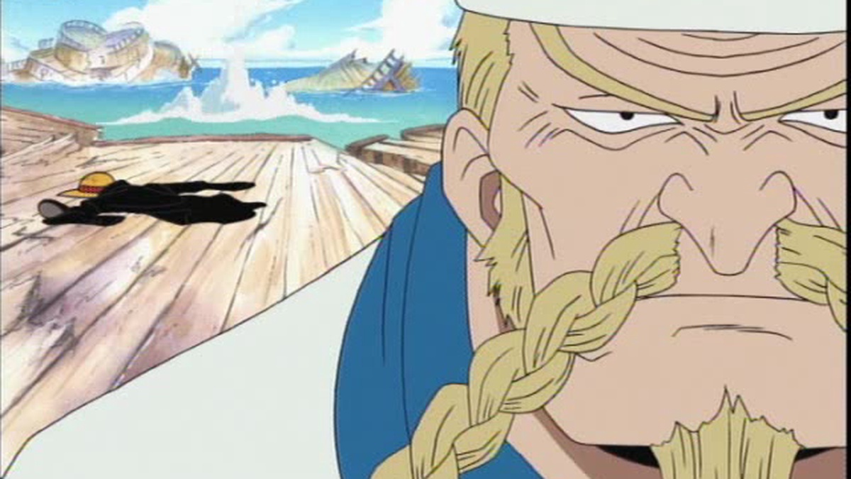 One Piece: East Blue (1-61) The Strongest Pirate Fleet! Commodore Don Krieg!  - Watch on Crunchyroll