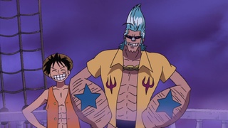 One Piece: Thriller Bark (326-384) The Mysterious Skeleton Floating Through  the Fog! Venture Into the Devil's Sea! - Watch on Crunchyroll