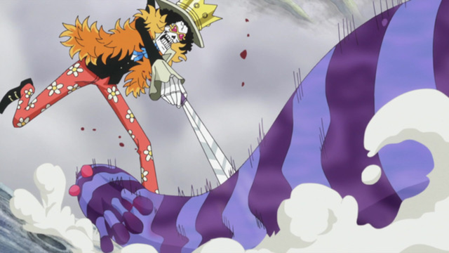 Luffy's All-out Attack! Red Hawk Blasts!